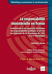 La  responsabilité ministérielle en France