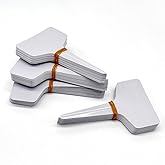 133 Supply 100 T-Type Plastic Plant Labels (Garden Markers Waterproof Signs for Outdoor Plant Tags Plant Markers Supplies (NO Pen) Plant T-Type Tags Indoor Herb Nursery Garden Labels