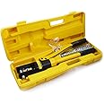 findmall 16 Ton Hydraulic Cable Lug Crimper, 6 AWG to 600 MCM Industrial Hydraulic Crimping Tool, Electrical Terminal Cable Wire Tool with 11 Dies (16, 25, 35, 50, 70, 95, 120, 150, 185, 240, 300)