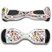 GameXcel Sticker for Hover Board - Skin for Self-Balancing Electric Scooter - Decal for Self Balance Mobility Longboard - Smart Protective Cover Vinyl Case for 2 Wheel Scooter Board