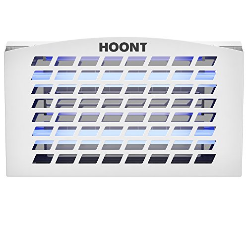 Hoont Indoor Plug-in Sticky Fly Trap Catcher Killer with Bright UV Light Attracter (Includes 2-Adhesive Glue-Boards) / Traps Flies, Insects, Mosquitoes, Gnats, Etc.- For Residential and Commercial Use