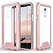Zizo ION Series Compatible with LG Stylo 4 Case Military Grade Drop Tested with Tempered Glass Screen Protector Rose Gold Clear