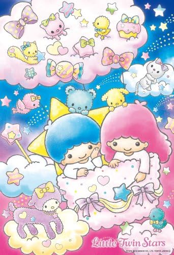 Stardust balloon 33-077 of 300 Pisukiki Lara & Sanrio Little Twin Stars Character (japan import)
