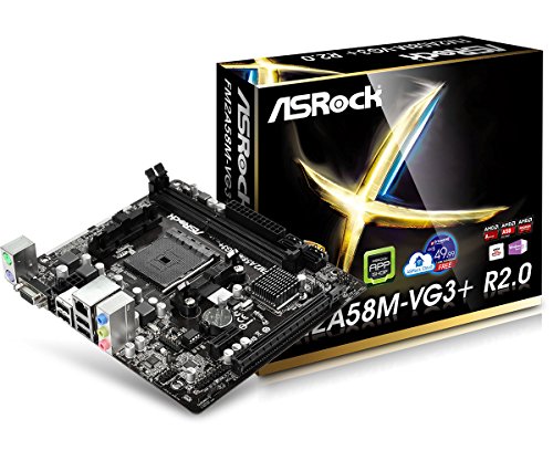 ASRock Micro ATX DDR3 2400 FM2 Motherboard FM2A58M-VG3+ R2.0