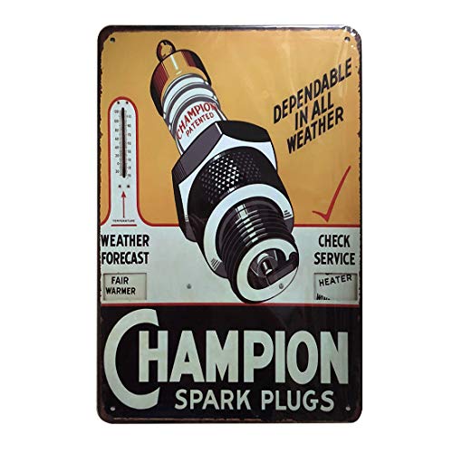 6 pcs Retro Vintage Tin Signs, Wall Metal Posters Plaques, Home Bar Garage Man Cave Decor, 8'x12'/20x30cm