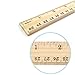 30 Pack Wooden Rulers Student Rulers Wood School Rulers Measuring Ruler Office Rulers,2 Scale, 30 cm and 12 Inch