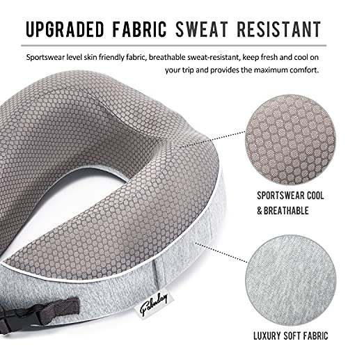 Travel Pillow for Airplane Memory Foam Neck Support Travel Pillows