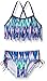 Kanu Surf Girls Beach Sport Fringe 2-Piece Bikini Swimsuit, Kelly Purple, 14