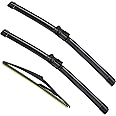 3 Factory Wiper Blades Replacement for Mercedes-Benz GL-Class X166 GL450 GL350 GL550 ML-Class W166 ML350 ML550 ML63 GLE-Class Original Equipment Windshield Wiper Blades 26"+23"+12" (Set of 3) Top Lock
