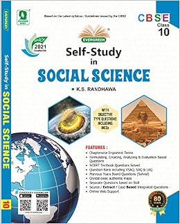 CBSE Self Study In Social Science: For Class 10 ((2018-2019 </span> (9788173136023)