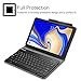 Fintie Folio Keyboard Case for Samsung Galaxy Tab S4 10.5 2018 Model SM-T830/T835/T837, Premium PU Leather Stand Cover with Removable Wireless Bluetooth Keyboard, Black