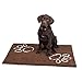 BIRDROCK Home Chenille Dog Doormat - Absorbent Surface to Keep Floors Clean, Non-Skid Bottom for Safety, Ultra-Soft & Durable, Ideal for Pets, Protects Floors from Dirt - 35 x 25, Brown