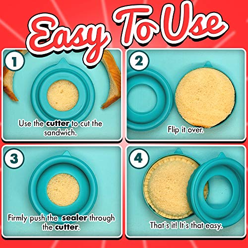 Sandwich Cutter and Sealer (Heart) Decruster Sandwich Maker Great for Lunchbox and Bento Box