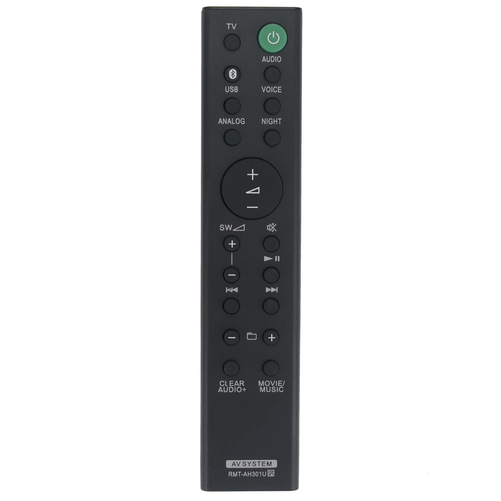 ALLIMITY RMT-AH301U Remote Control Replace fit for Sony Soundbar AV System HT-MT300 HT-MT301 HT-MT300/B HT-MT300/W HTMT300 HTMT301 HTMT300B HTMT300W RMTAH301U