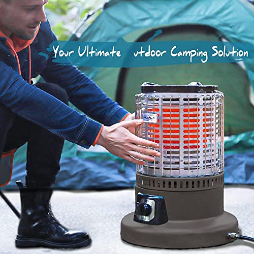 Campy Gear 2 in 1 Outdoor Propane Heater & Stove with Hose and Grill