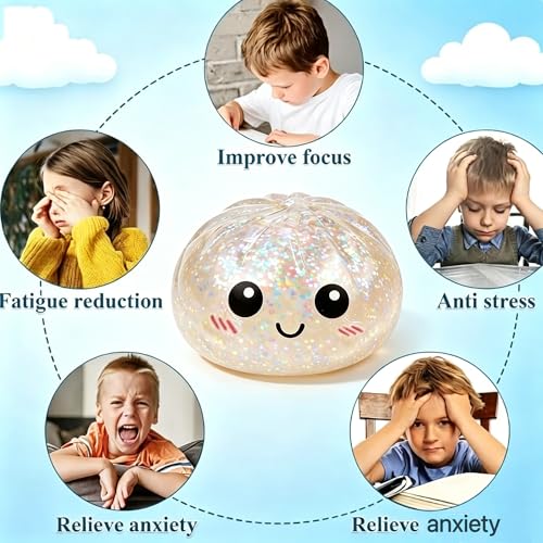 SLEEPHEAD® Glitter Dumpling Squishy Mystery Box， Butter Squishy , Ice Cream Squishy Toy， popsicle Squishy Set