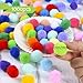 Caydo 1000 Pieces 1 inch Pompoms Arts and Crafts Pom Poms Ball for Valentine Hobby Supplies and Creative Craft DIY Material