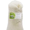 iMongol- Carded Lambs Wool Stuffing Batting for Needle Felting, Knitted Toys, Crafts, Bright Creations, Pillow Filler, Stuffed Animals, Cushions,Super Clean Fine, Natural White (2oz)