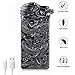 USB Rechargeable Lighter, Electric Tesla Plasma Dragon Lighter USB Windproof Flameless Arc Lighter (Gunmetal)