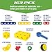 USA Toyz Boltz STEM Building Toys - 163 Pc Construction Set, Educational Toys for Kids with Engineering Blocks, Bolts, Wheels and Ratchet