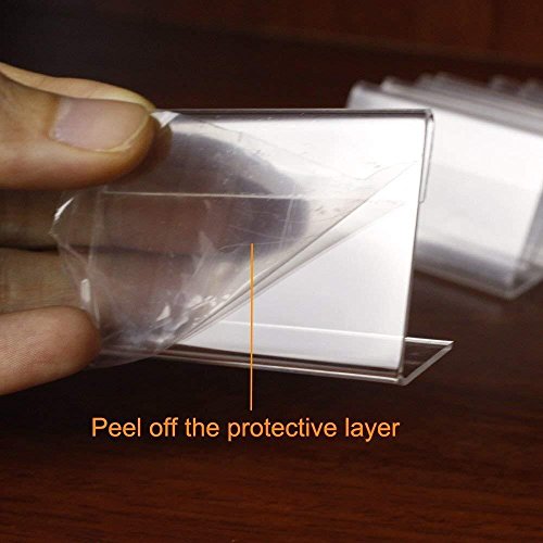 Mini Sign Display Holder Price Card Tag Label Counter Top Stand Case 7cm x 4cm (30)