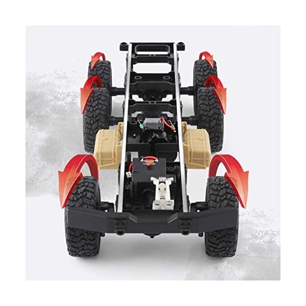 wangch RC Auto 4WD Off-Road Klettern Auto 2.4G drahtlose Fernbedienung Simulation Militär LKW High-Speed ​​Racing Stunt… – Bild 6