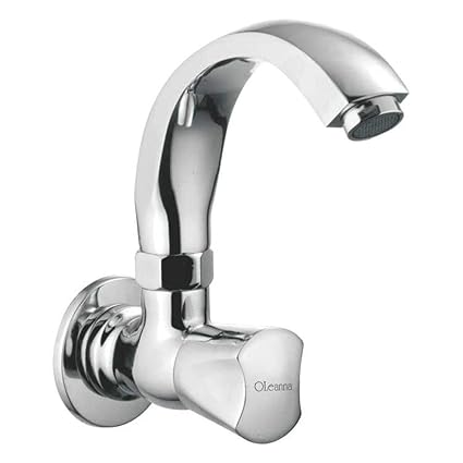 Oleanna Classic Sink Tap with Swivel Casted Spout Wall Mounted Model (Chrome)