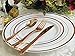 Be Good or Better BGB Rose Gold Plastic Dinnerware 130 Pieces, 26 Guests, Rose Gold Plastic Plates with Rose Gold Silverware - include Dinner Plates, Salad Plates, Forks, Knives, Spoons