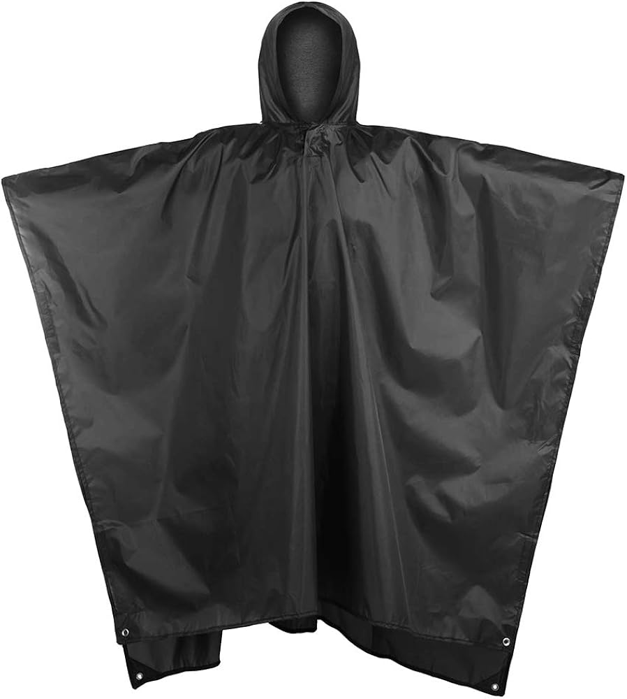 Rain Ponchos for Adults Men Women Hooded, Reusable Rain Coats for Camping: Clothing
