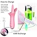 G Spot Clitoral Vibrator, Tongue Vibrator Stimulator, Soft Licking Clit Tickler Adult Sex Toys for Female Nipple Oral Sex Couples Solo Blowjob Orgasm Vaginal Anal Massager 10 Modes Whisper (Pink)