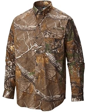 Men's Sharptail Camo Long Sleeve Button Down Shirt