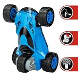 Zhencheng 5 Wheeled Terrain Tumbling Stunt Rolling RC Car Radio Control Outdoor Race Vehicle,Blue