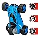 Zhencheng 5 Wheeled Terrain Tumbling Stunt Rolling RC Car Radio Control Outdoor Race Vehicle,Blue
