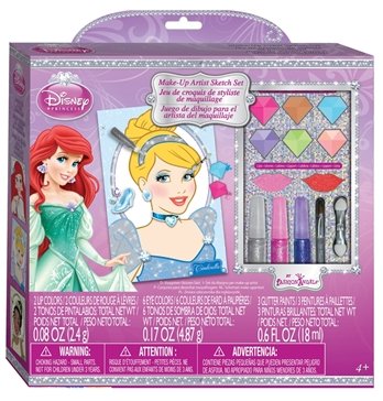 Disney princess make up artist sketch set