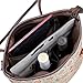 Wine Purse Tote Bag with Hidden Dispenser - Neoprene Insulated Cooler Travel Carrier for Picnic, Lunch, Festival - Secret Spout, 3 Reusable 3-Liter Drink Bladders, Pockets for Accessories