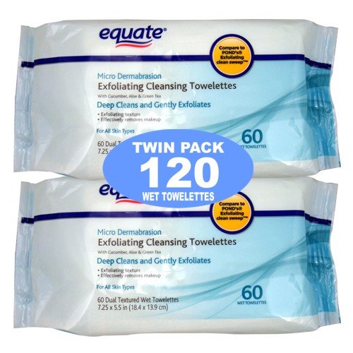 Equate Original Clean Facial Cleansing Towelettes 120