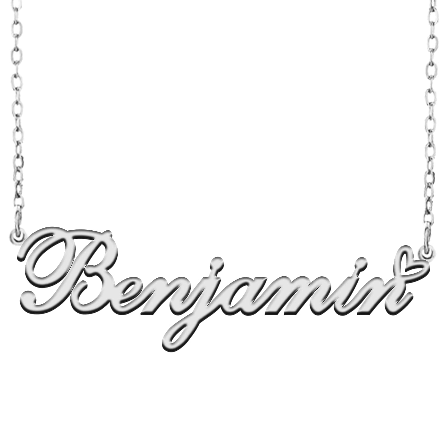 RONKAHSHOW Benjamin Custom Name Necklace Customized