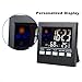 Digital Indoor Weather Thermometer, Weather Channel Thermometer, Temperature and Humidity Monitor with Alarm Clock, Time Date and Large Night Lighting LCD Screen Displaying