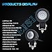 WEISIJI Led Flood Driving Lights,10W Mini Round Tail Cree Fog Lamp for Bicycle Motorcycle(2pcs 10w Flood)