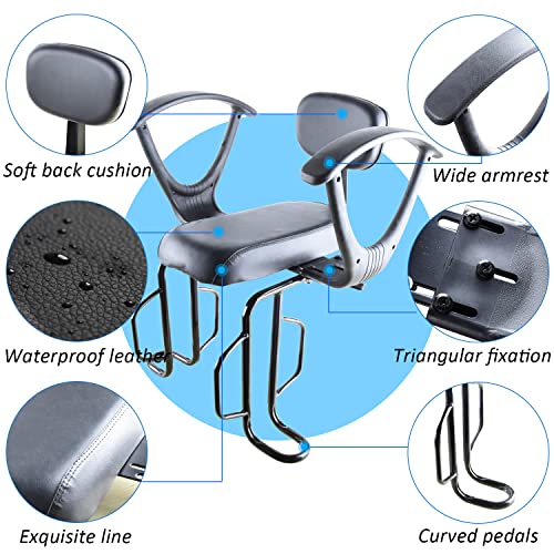 XIEEIX Rear Child Bike Seat, Back Mounted Child Bicycle Seat with Back