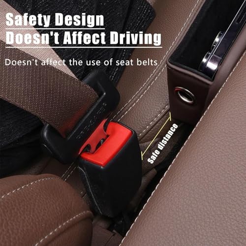 2 Pcs Car Seat Side Pocket Organizer, Universal Seat Gap Storage Box, Pu Leather Mini Storage Bag,Car Seat Gap Organizer,Console Storage Bag Gap Filler For Cellphone Keys Cards Wallets Sunglasses (C)