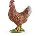 Schleich Farm World, Realistic Farm Animal Toys for Kids and Toddlers, Hen Chicken Figurine, Ages 3+