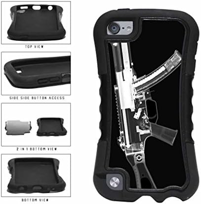 Long Gun With Black And White Xray Dual Layer Phone Case Back Cover Apple iPod Touch 5th Generation
