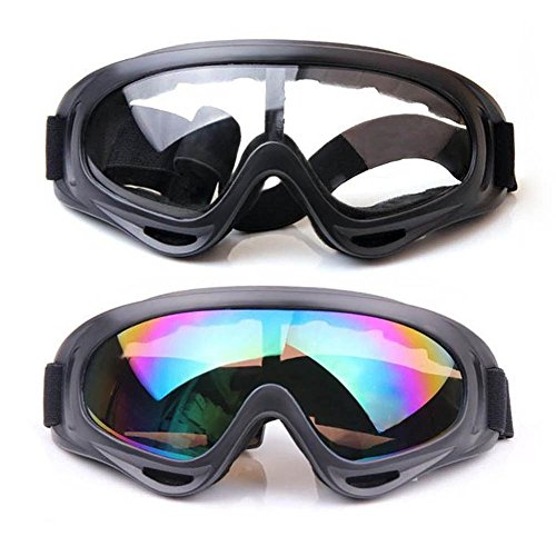Snow Goggles,FOME 2pcs Sport Sunglasses Snow Goggles Snowboard Goggles with UV400 Protection Windproof Anti-Glare Lenses for Kids Men Women Adults for Riding Motorcycle Skating Skiing Snowboarding