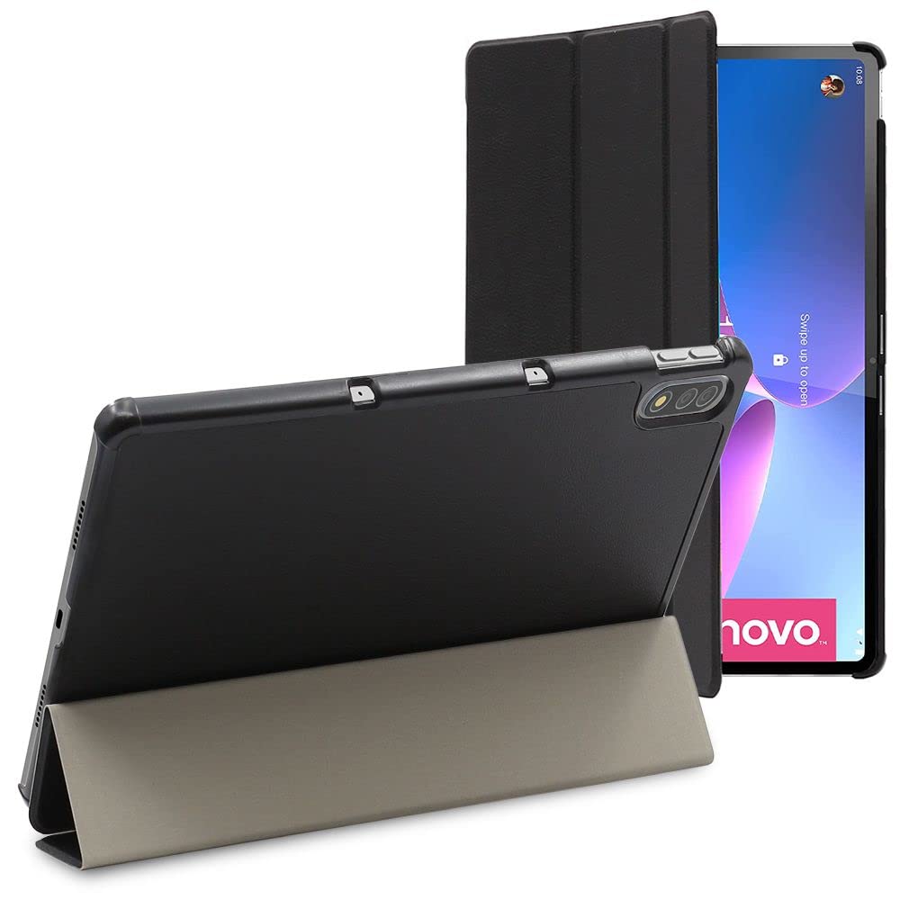 ebestStar - for Lenovo Tab P12 Pro Case, Smart Cover Magnetic Flip Protection, PU Leather, Black