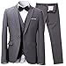 Mens Classic Business Suit Solid Color Suit for Mens Wedding Grey Suit US 36R