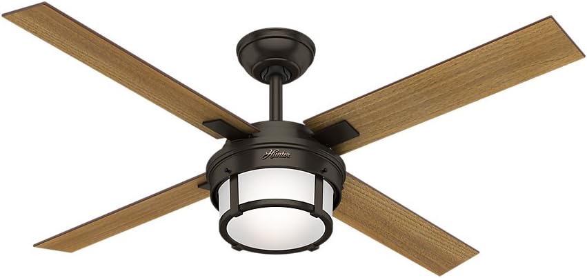 Hunter Indoor Ceiling Fan With Led Light And Remote Control Maybeck 52 Inch Premier Bronze 59317