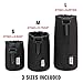 USA Gear FlexARMOR Protective Neoprene Lens Case Pouch Set 3-Pack - Small, Medium and Large Cases with Drawstring Opening, Attached Clip, Reinforced Belt Loop (Black)