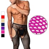 Chris&Je Men's Crotchless Pantyhose