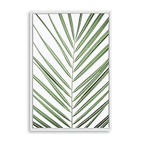 Framed Canvas Wall Art Green Plants Canvas Prints Home Artwork Decoration for Living Room,Bedroom - 16x24 inches